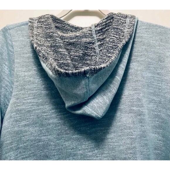 Ruby Rd Hoodie Open Cardigan Blue/Gray Pockets NWOT Med - Picture 6 of 7